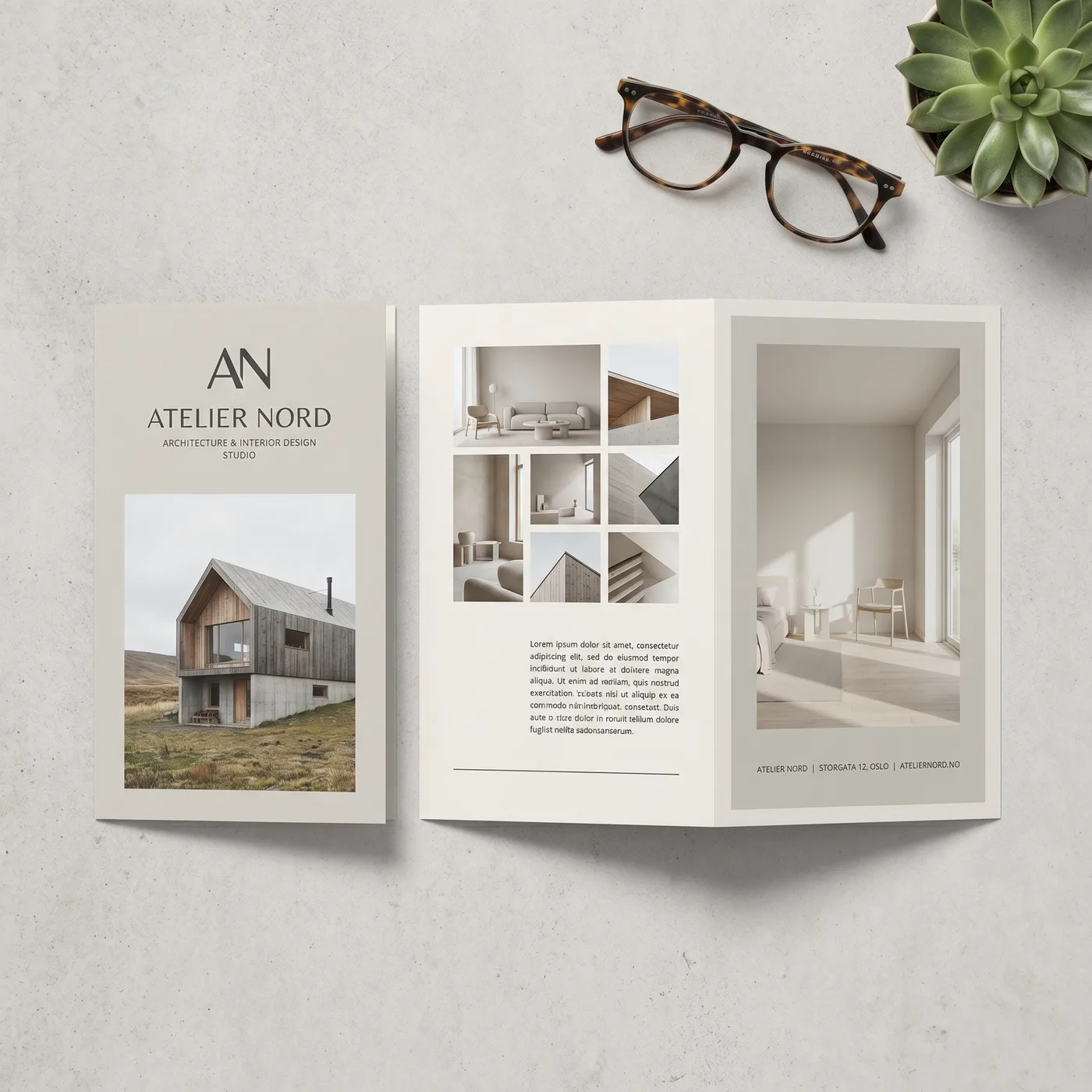 Atelier Nord — Tri-fold brochure